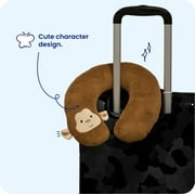Goldbug Travel Pillow, Head and Neck Support for Toddlers, Monkey