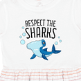 thumbnail image 4 of Inktastic Respect the Sharks Cute Hammerhead Shark Girls Toddler Dress, 4 of 5