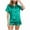 Mint Green, variant on lmcalzta Women's Silky Satin Pajama Sets 2 Piece Lounge Pjs Shorts Matching Summer Button down Shirts Shorts