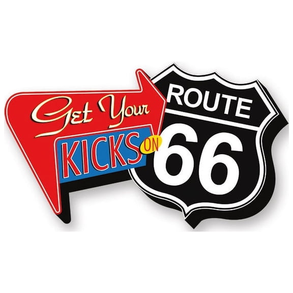 Get Your Kicks Route 66 Funky Chunky Magnet
