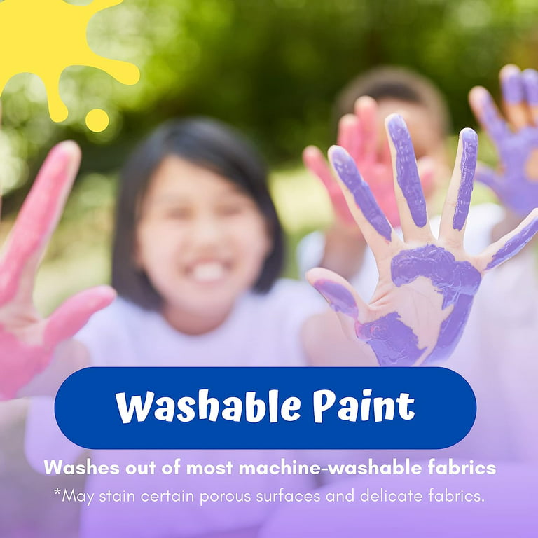Rich Art Washable Neon Paint For Kids - Premium Non Toxic Fluorescent  Tempera Paint - Craft Paint For Paper, Poster Board, Canvas, & More - Made  in
