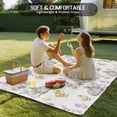 thumbnail image 4 of Happy Easter Outdoor Rug for Patio/Deck/Porch, Non-Slip Large Area Rug 3 x 5 Ft, Spring Bunny Chickens Lambs Easter Eggs Indoor Outdoor Rugs Washable Area Rugs, Reversible Camping Rug Carpet Runner, 4 of 8