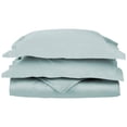 thumbnail image 1 of 650-Thread Count 100% Egyptian Cotton Mediumweight Solid Duvet Cover Set Teal / King/Cal King, 1 of 1