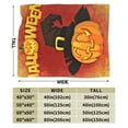 thumbnail image 3 of Kll Fleece Blanket Plush Throw Blanket Halloween Pumpkin Autumn Hat,Soft Fuzzy Cozy Flannel Blanket For Couch Sofa Bed.(40"X30"), 3 of 9