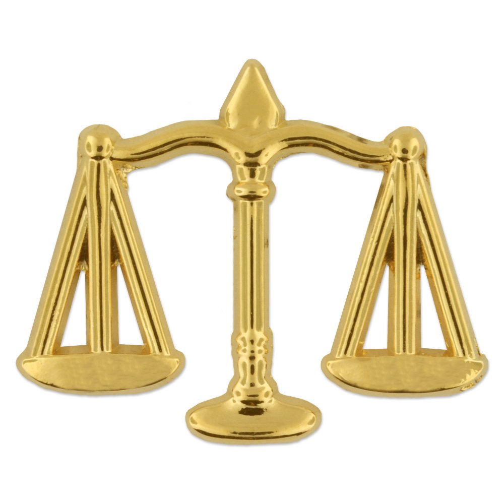 PinMart's Gold Plated Scales of Justice Legal Lapel Pin 3/4" Walmart