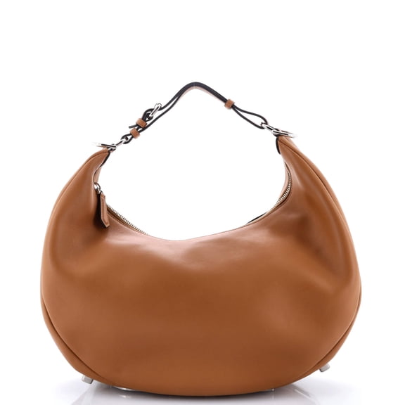 Pre-Owned Fendi Fendigraphy Bag Leather Medium By Rebag