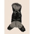 thumbnail image 4 of 1pc Solid Color Thickened Waterproof And Windproof Reflective Pet Clothes For Small And Medium-sized Cats And Dogs, Suitable For Autumn And Winter, 4 of 4