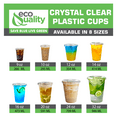 thumbnail image 6 of [250 Count] 12 oz Clear Plastic Disposable PET Cups with Lids | Crystal Clear PET Cup | Cold Smoothie | Iced Coffee Go Cups | Ideal for Coffee, Parfait, Juice, Soda, Cocktail, Party Cups (12OZ), 6 of 7