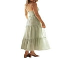 thumbnail image 3 of Robe Longue Y2k pour Femmes Bretelles Spaghetti Col en V Robe Maxi Dos Nu Vacances Anniversaire Plage Robe d'Été, 3 of 6