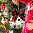 thumbnail image 4 of HomelyJoy 5.5 Inch Large Silver Bell Christmas Ornaments, Jingle Bells Star Cutout Decor for Xmas Tree, Gift Wrapping, Home and Party Decoration, 4 of 5