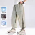 thumbnail image 2 of SJLDQY Boys Summer Pants Lightweight Breathable Straight leg Baggy Pants Solid Color Casual Trousers for Boys, 2 of 6