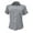 Grey, variant on HOWPAY Linen Shirts for Women Summer Short Sleeve Collared Button up Shirts Work Solid Color Tees Oversized Casual Comfy Y2K Streetwear Beige L
