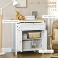 thumbnail image 4 of HOMCOM Armoire de Rangement Buffet Bahut avec Doubles Portes Blanc, 4 of 10