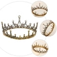 thumbnail image 4 of CIMAXIC Mariage 1 Pce Couronne Baroque Coiffe Rétro Accessoire de Robe de Mariée Couronne,5.31"X5.31"X2.17 Pouces, 4 of 5
