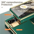 thumbnail image 3 of Dteck for Google Pixel Fold Case with Hinge Protection, Shockproof Plating PU Leather Built in Screen Protector Wireless Charging Foldable Kickstand Phone Cover 5G 2023,Green, 3 of 8
