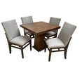 thumbnail image 4 of Set de Comedor SALVANTO Joshua 4 Sillas 90x90 cm MDF UV color Parota, 4 of 6