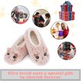 thumbnail image 3 of cosyone1997 Cute Fuzzy Animal Slippers for Women Girls Teens Kids, Warm Fluffy Bedroom Socks Indoor, Cozy House Shoes Non-slip Grip Soles, Winter Funny Gifts Unique, 3 of 7