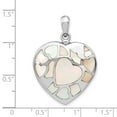 thumbnail image 7 of Sterling Silver Rhodium-plated Mother of Pearl Ash Holder Pendant, 7 of 7