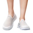 thumbnail image 5 of Willtoo Women's Mesh Slip On Walking Shoes, Lightweight Breathable Sneakers, Wide Toe Casual Loafers, Non Slip Comfortable Summer Shoes, 5 of 5
