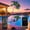 Color changing, variant on 7FT Smart Lighted Palm Tree DIY Color Changing 3 Trees Lights Music Sync Pre Lit Large Artificial Christmas Tree App Remote Control for Outside Patio Yard Pool Porch Deck Party Tropical
