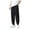 Black, variant on GHSOHS Sweatpants for Men Cargo Pants Summer Thin Ice Silk Quick Drying Joggers Pants Cool Slacks Air Conditioned Trousers Elastic Waist Drawstring Casual Athletic Pants,Black L
