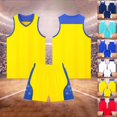 thumbnail image 3 of FUZHIQ Boys Basketball and Shorts 2-Piece Set, V-Neck Sleeveless Athletic Uniform Breathable Quick-Dry Sportswear,3-16 Years, 3 of 6