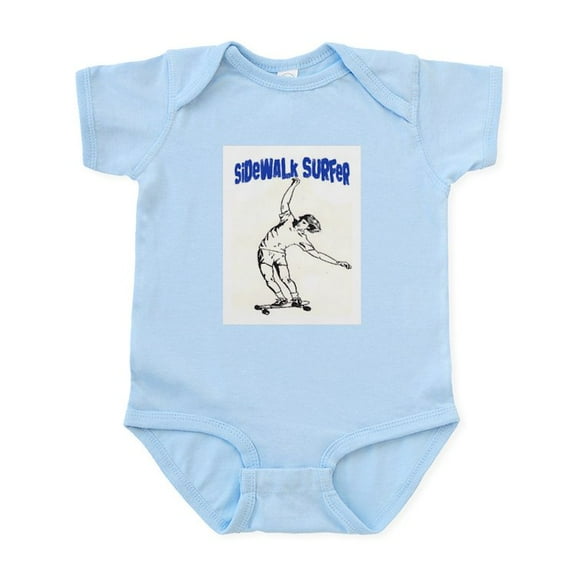 CafePress - SIDEWALK SURFER Infant Bodysuit - Baby Light Bodysuit, Size Newborn - 24 Months