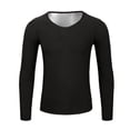 thumbnail image 3 of BUWTTER T Shirts for Man Compression Long Sleeve Workout Gym Running Thermal Sauna Sweat Enhanced Athletic Performance Top Men Shirts Silver L, 3 of 3