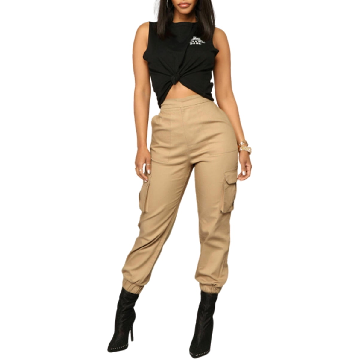 ladies cargo pants walmart