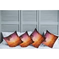 thumbnail image 6 of Ambesonne Tropical Throw Pillow Cover 4 Pack, Coconut Palm Tree Leaf, 18", Pink Orange, 6 of 6