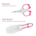 thumbnail image 3 of Labymos Baby Healthcare and Grooming Kit 6 PCS Hair Brush Comb Nail File Clipper Scissors, 3 of 5