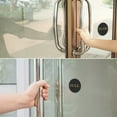 thumbnail image 6 of Uxcell Push Pull Door Sign Acrylic Self Adhesive Round Sticker Black/Golden 4 Pack, 6 of 6