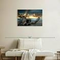 thumbnail image 2 of Elephant Stock Rhodes Island Driftwood Wall Art - Horizontal Canvas Wall Art - Living Room Wall Decor - Beach Canvas - Gray And Blue Decor - 30" x 20", 2 of 4