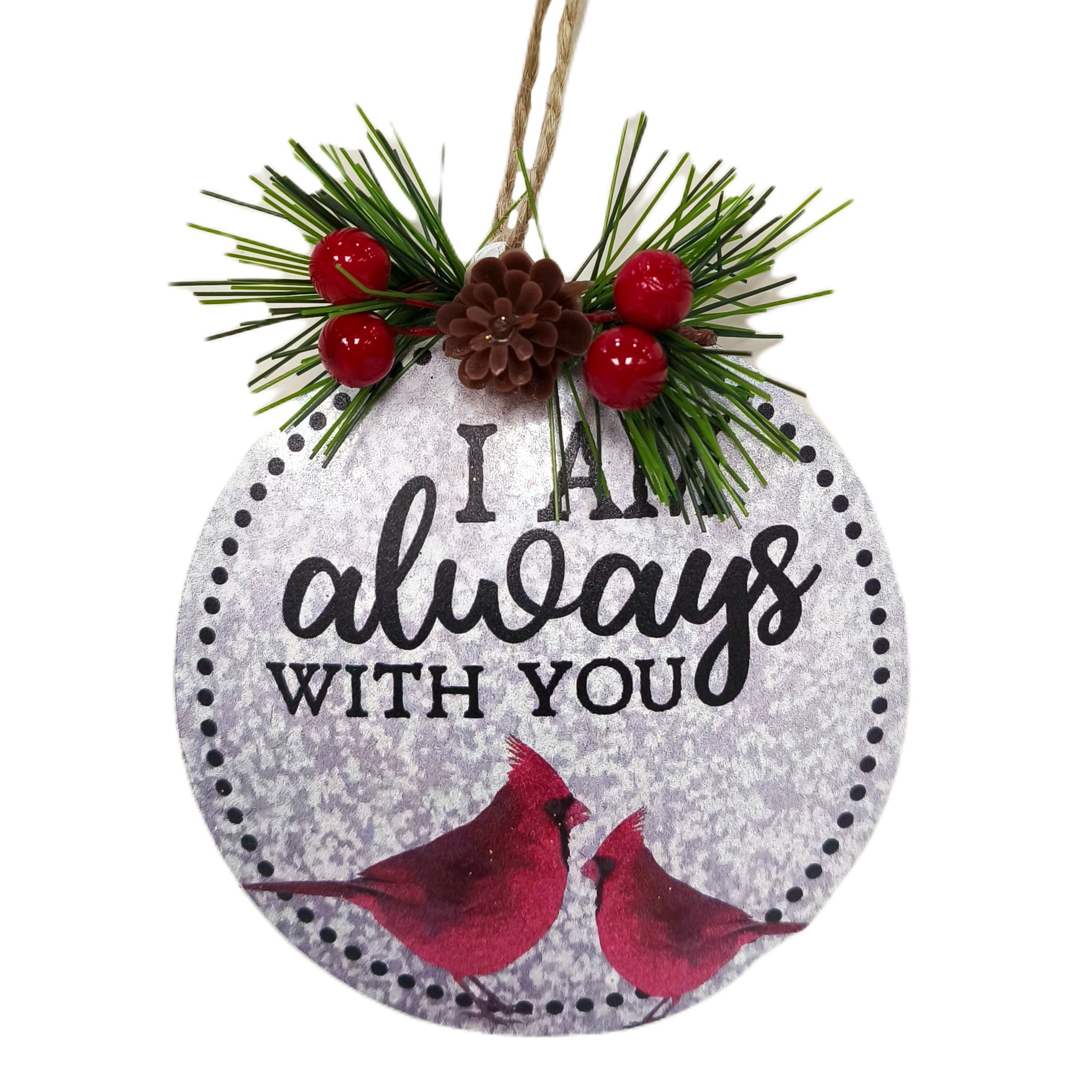 Multicolor I Am Always with You Christmas Ornament, 4", by Holiday Time