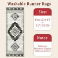thumbnail image 6 of Hallway Runner Rug 2'x6' Washable Area Rugs Non Slip Laundry Rug Runner Floor Carpet Runners for Hallways Entryway Laundry Room Kitchen, 6 of 11