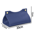 thumbnail image 2 of Tissue Box Cover – Decorative Holder/Organizer for Bathroom Vanity Countertop, Night Stands, Office Desk & Car , Modern and Stylish, 2 of 5