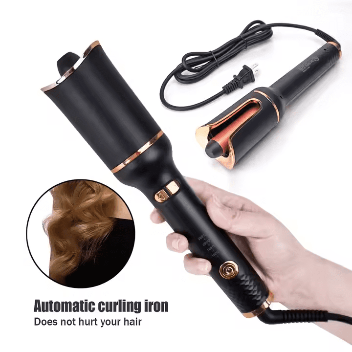 2025 latest Automatic Curling Wand - Electric Rotating Curling Iron for Medium to Long Hair