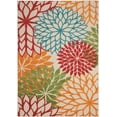 thumbnail image 2 of Nourison Tropical Oasis Indoor/Outdoor Modern Floral Green 2'8" x 4' Area Rug, (3' x 4'), 2 of 7