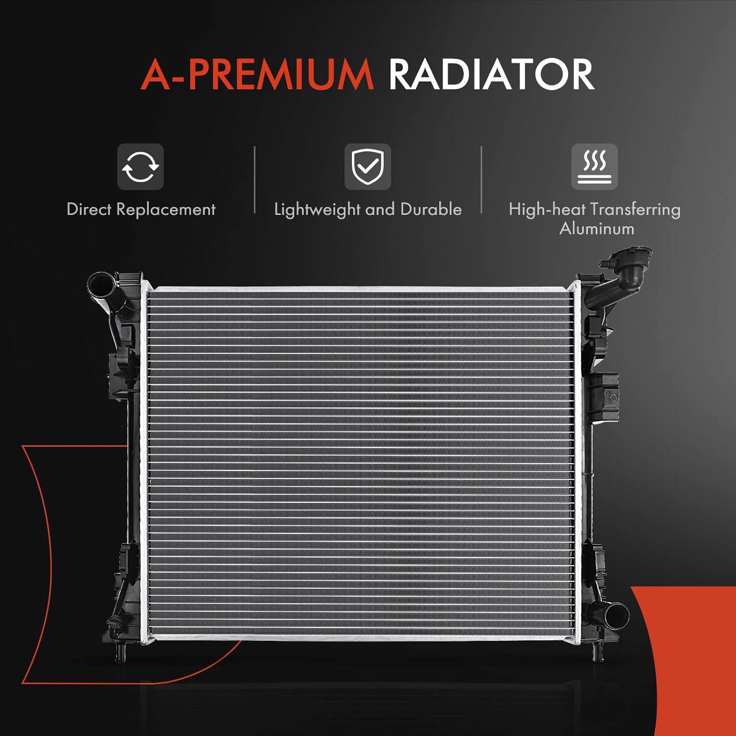 RAYTEN CU13062 Radiator For Chrysler Town & Country, Dodge Grand Caravan, VW Routan (2009-2014)