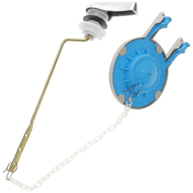 2pcs SideMounted Toilet Handle Tank Flush Lever with Toilet Flappers