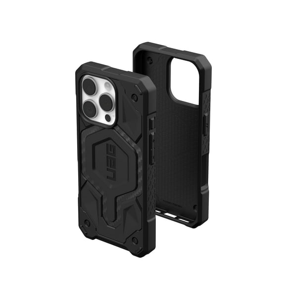 UAG iPhone 16 Pro Case 6.3" Monarch Pro - Compatible with MagSafe Charging Rugged Heavy Duty Shockproof Anti-Slip Military Grade Protective Cover, Carbon Fiber