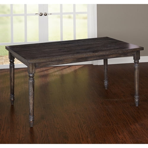 simple living burntwood dining table