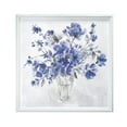 thumbnail image 3 of Crystal Art Gallery Blue Flower Vase Framed Wall Ar Décor 20" x 20", 3 of 7