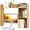 Burlywood-2, variant on SolaceHue Desktop Bookshelf, 37" Countertop Storage Hutch with 7 Cubes & 3 Adjustable Shelves, 3-Tier Desk Display Rack Organizer, Multipurpose Wood Desktop Hutch for Dorm Home Office (White)