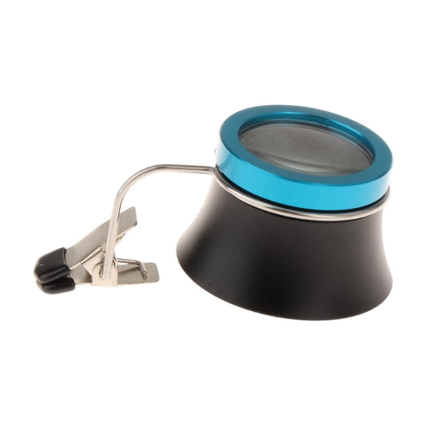 Lupa para reparación de relojes, lupas para joyería con clip, lupas portátiles para los ojos 5X