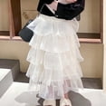 thumbnail image 4 of KAUOD Kids Girls Tutu Skirt Layered Tulle Skirt Cute 5 Layers Princess Skirts Summer Birthday Party Dance Ballet Skirts, 4 of 4
