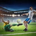 thumbnail image 4 of Balón de fútbol profesional Soidarity tamaño 5 blanco y azul retención de aire confiable, 4 of 6