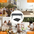 thumbnail image 6 of HooKung 4 FT Folding Table with Carry Handle, Portable Fold-in-Half Plastic Table, Rectangle Foldable Table for Indoor/Outdoor Black, 6 of 9