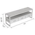 thumbnail image 4 of Safdie & Co. Meuble Tv 59L Bois Brun Récupéré 3 Tiroirs 1 Étagère, 4 of 4