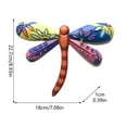 thumbnail image 2 of Augper Metal Dragonfly Wall Art,Colorful Wall Decor Sculpture Hanging for Indoor Outdoor for Home,Patio,Porch,Fence,Garden, 2 of 2